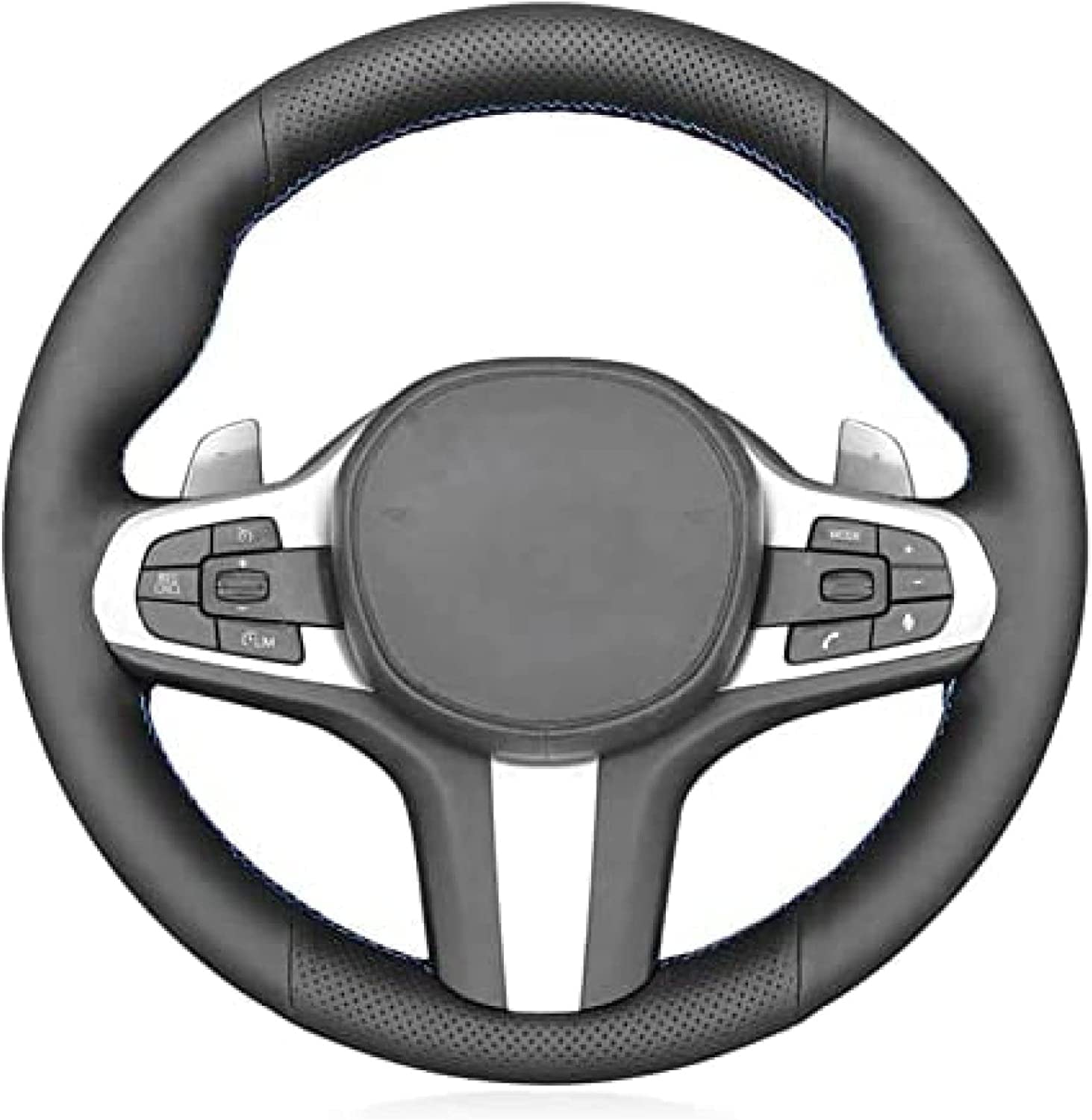 Couvre Volant pour BMW M Sport G20 G21 F40 F44 G22 G23 G30 G31 G32 G11, Couverture de Volant de Voiture Caches Volant Cousu à la Main, Housse de Volant Housse Volant Protecteur Volant Auto Accessoires