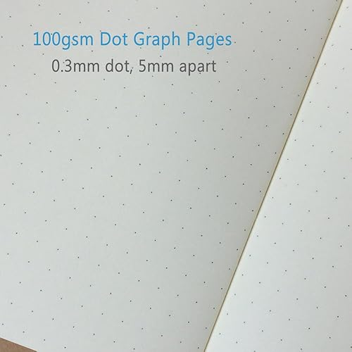 Miniatura 2 de Cuaderno de puntos, bolsillo de 3.5 x 5.5 pulgadas, papel de cuadrícula de puntos gruesos, total de 192 hojas384 páginas