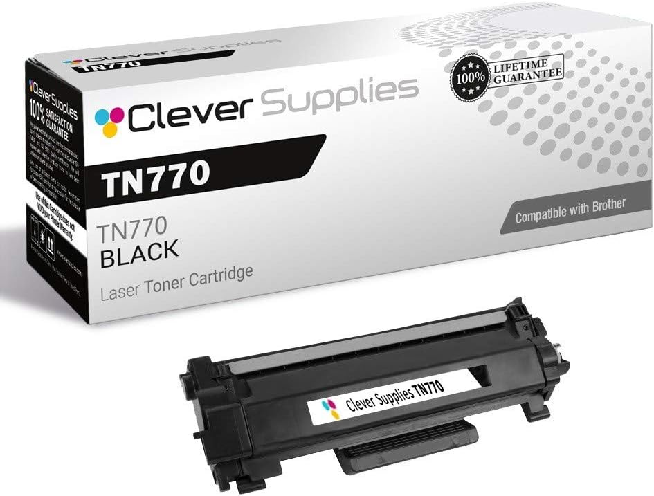 CS Replacement Toner Cartridge Compatible with Brother TN770 TN770 Black HL Printers HL-L2370DW HL-L2370DW XL MFC Multifunction Printers MFC-L2750DW MFC-L2750DW XL Toner Cartridge Black