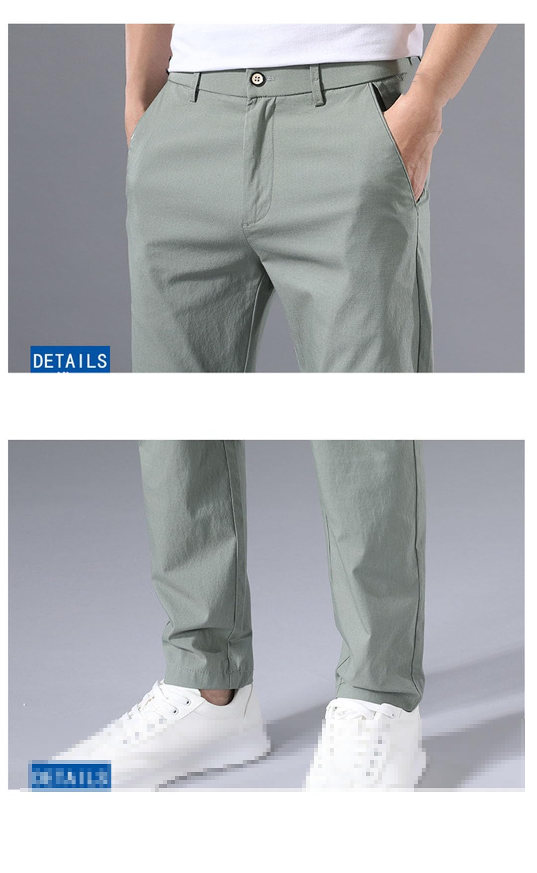 Vogrtcc Pantalones Casuales De Hombre Pantalones Formales De Negocios Rectos