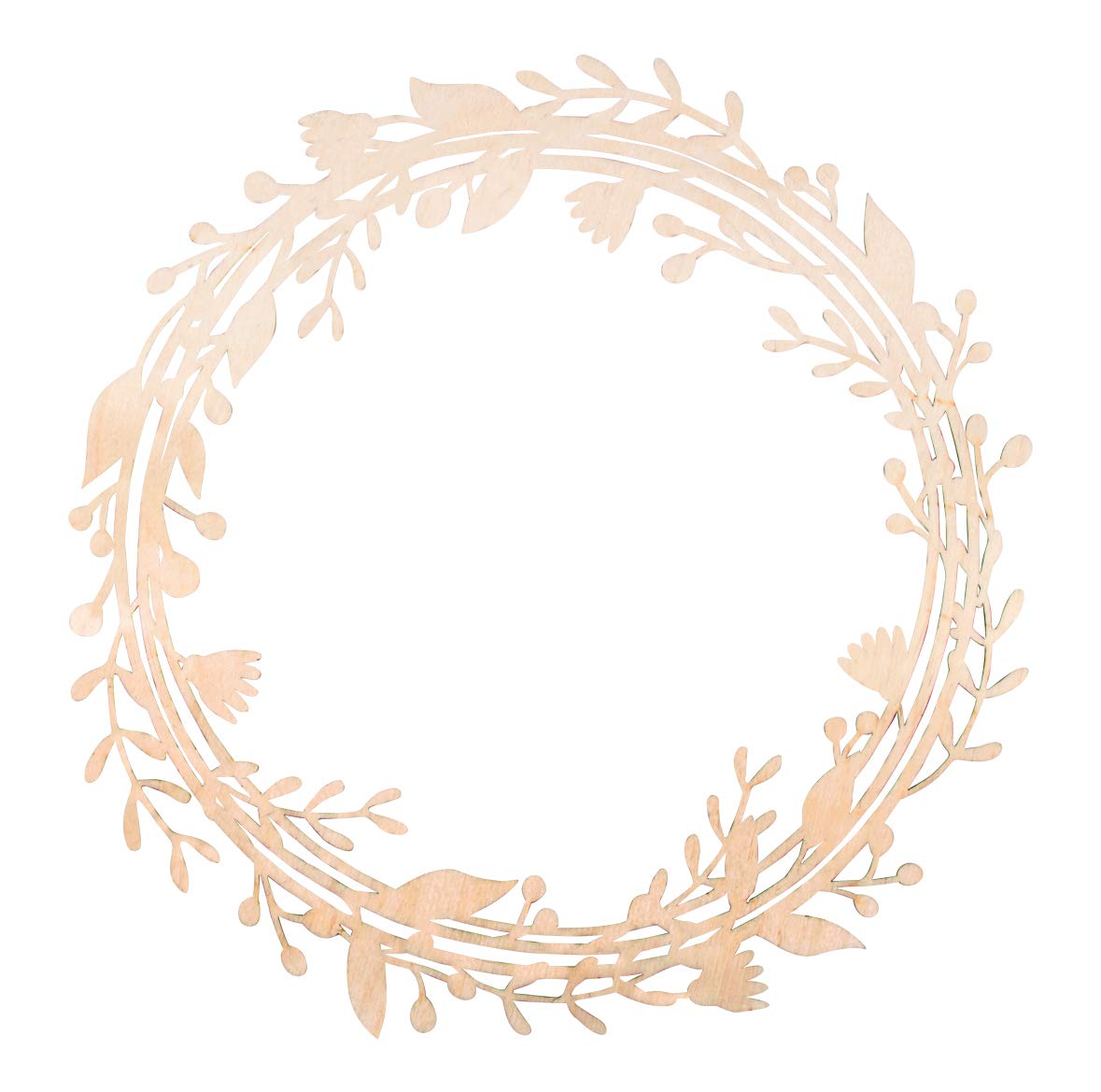 Rayher 62936505 Wooden Tendril Wreath, FSCMixCred,31cm ø, Natural, Box 1pc