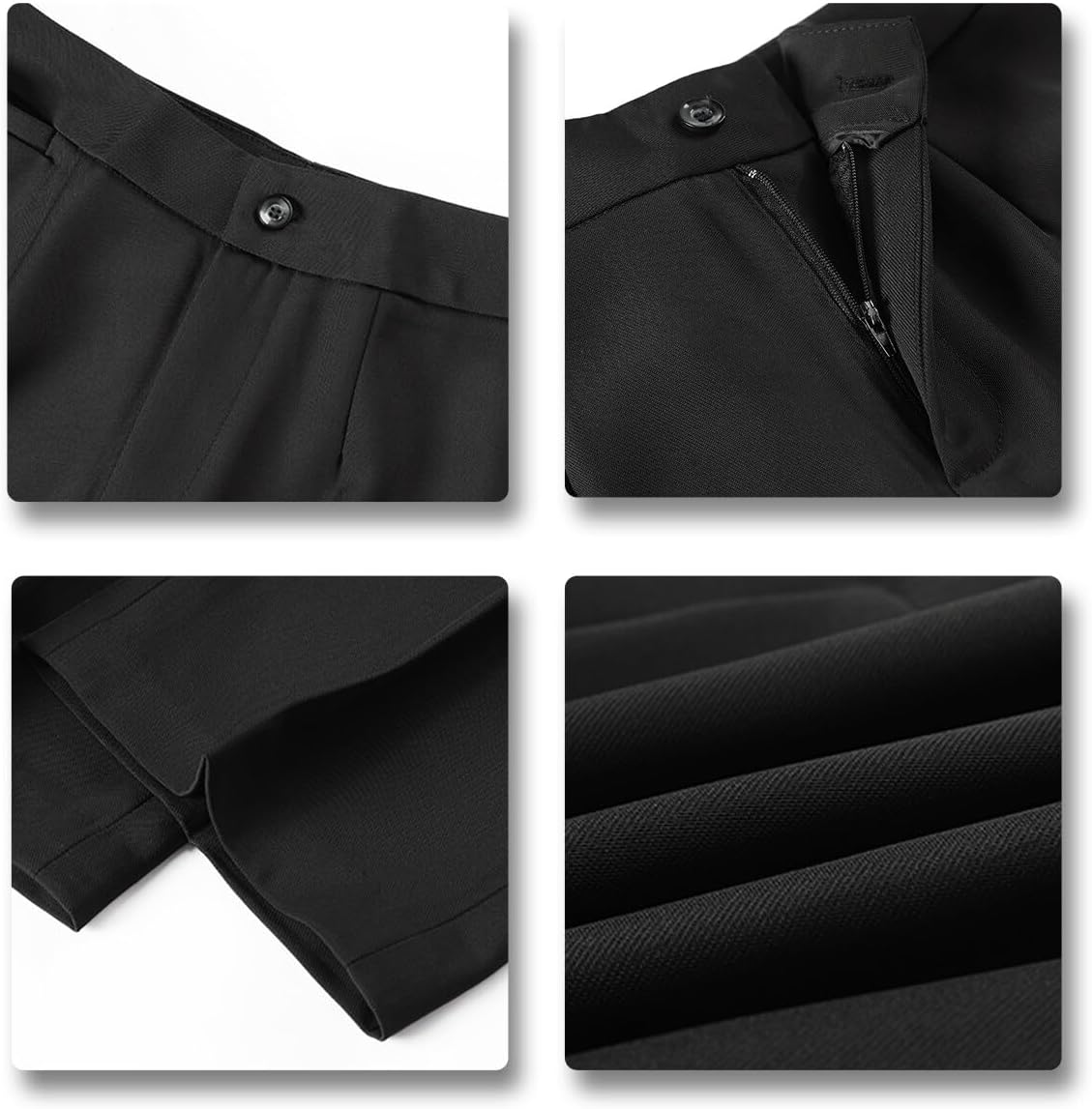 YYNUDA Women's Business 2 Piece Office Work Suit Set Single Breasted Solid Blazer Jacket and Pants - Image 8