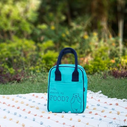 Vista 32 de Eco Right Lonchera aislada para mujer, lonchera de trabajo para hombres, adultos Liso granate,Panda Hangry Impreso,Oso polar Hangry impreso.,beige