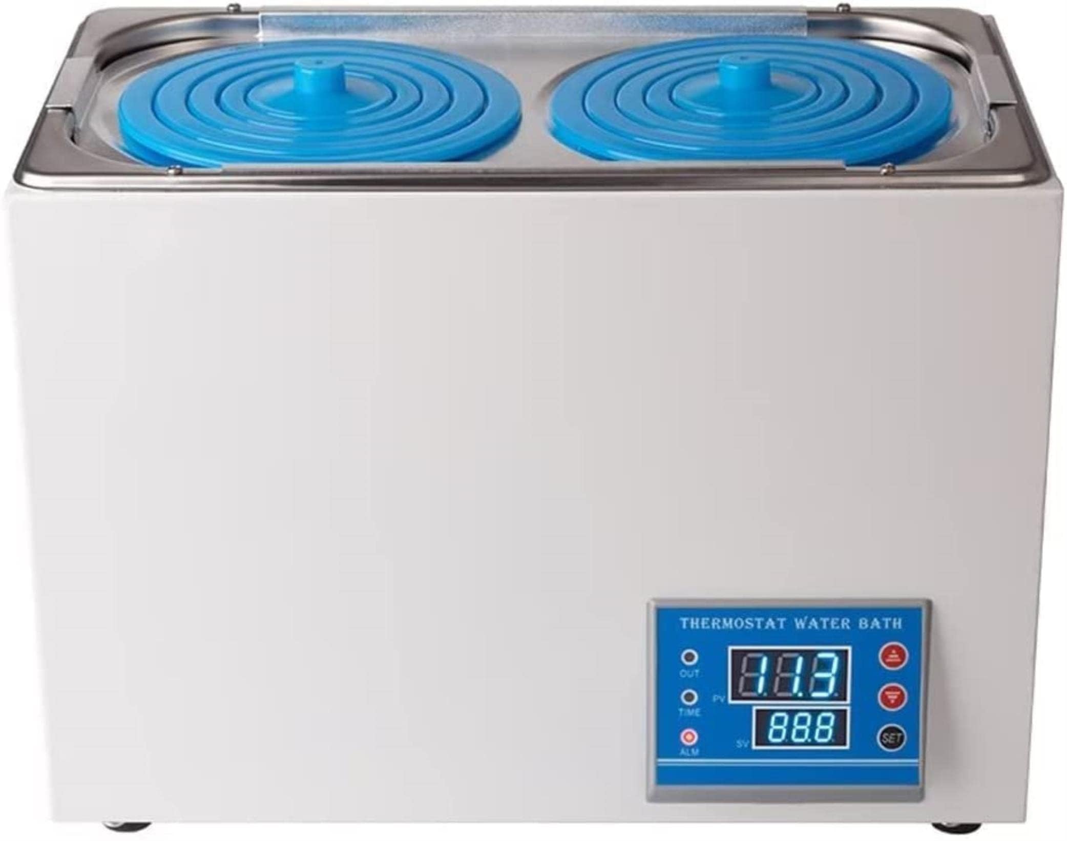 Genérico Baño María Digital Termostático para Laboratorio, 600W, 100℃, Alta Precisión 0.01℃, Revestimiento de Acero Inoxidable, Capacidad 6.86L, Calentador Eléctrico.