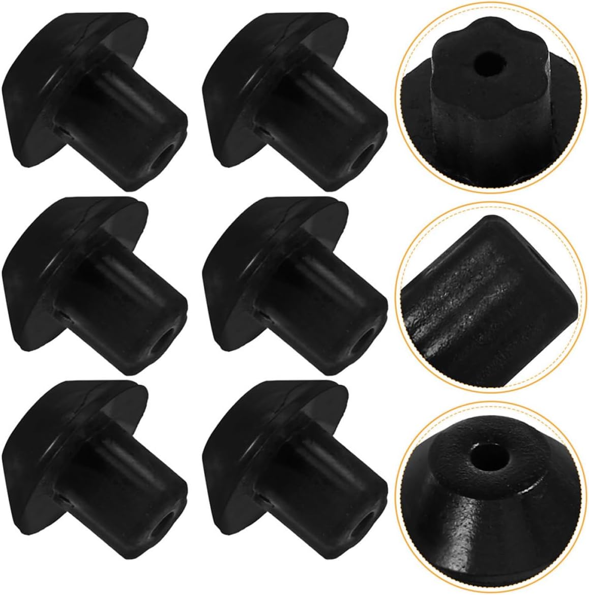 32pcs Gas Stove Rubber Foot Pads, round Anti Slip Replacement