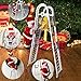 WELLXUNK Papá Noel en la Escalera,Escalera de Escalada eléctrica para Papá Noel,Campanas Musicales eléctricas Escalera de Escalada Juguete de Papá Noel árbol de Navidad Ornamento Colgante