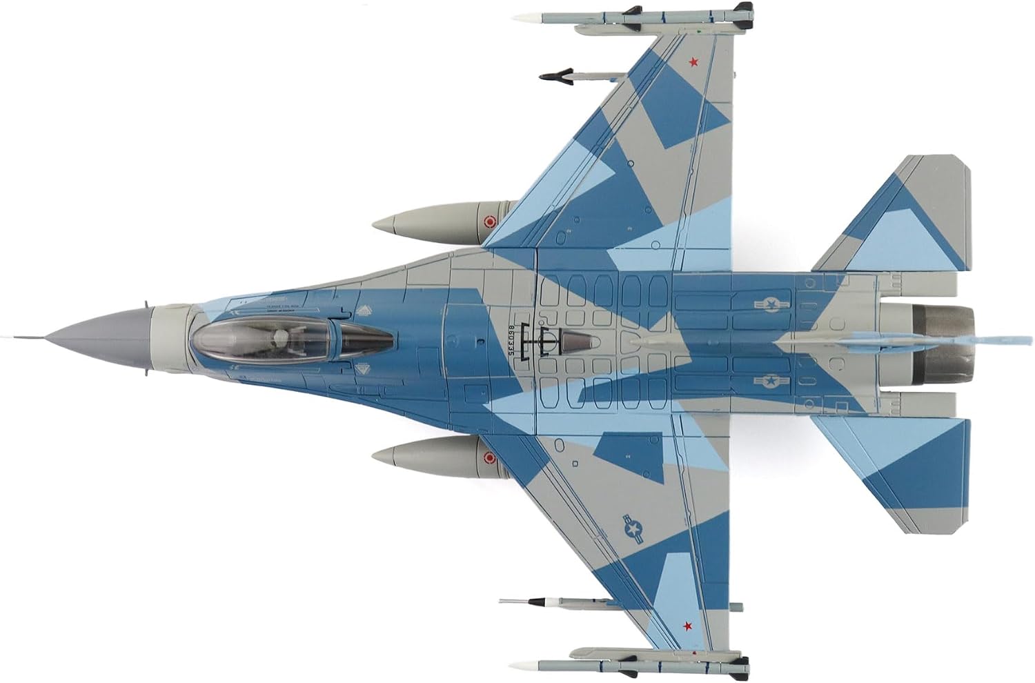 Hobby Master | 1:72 Scale Diecast Military Aircraft Replica | Lockheed F-16C Blue Splinter 86-0335, 354th Wing, 18th AGRS, Eielson AFB, Alaska, 2018 | Model HA38005