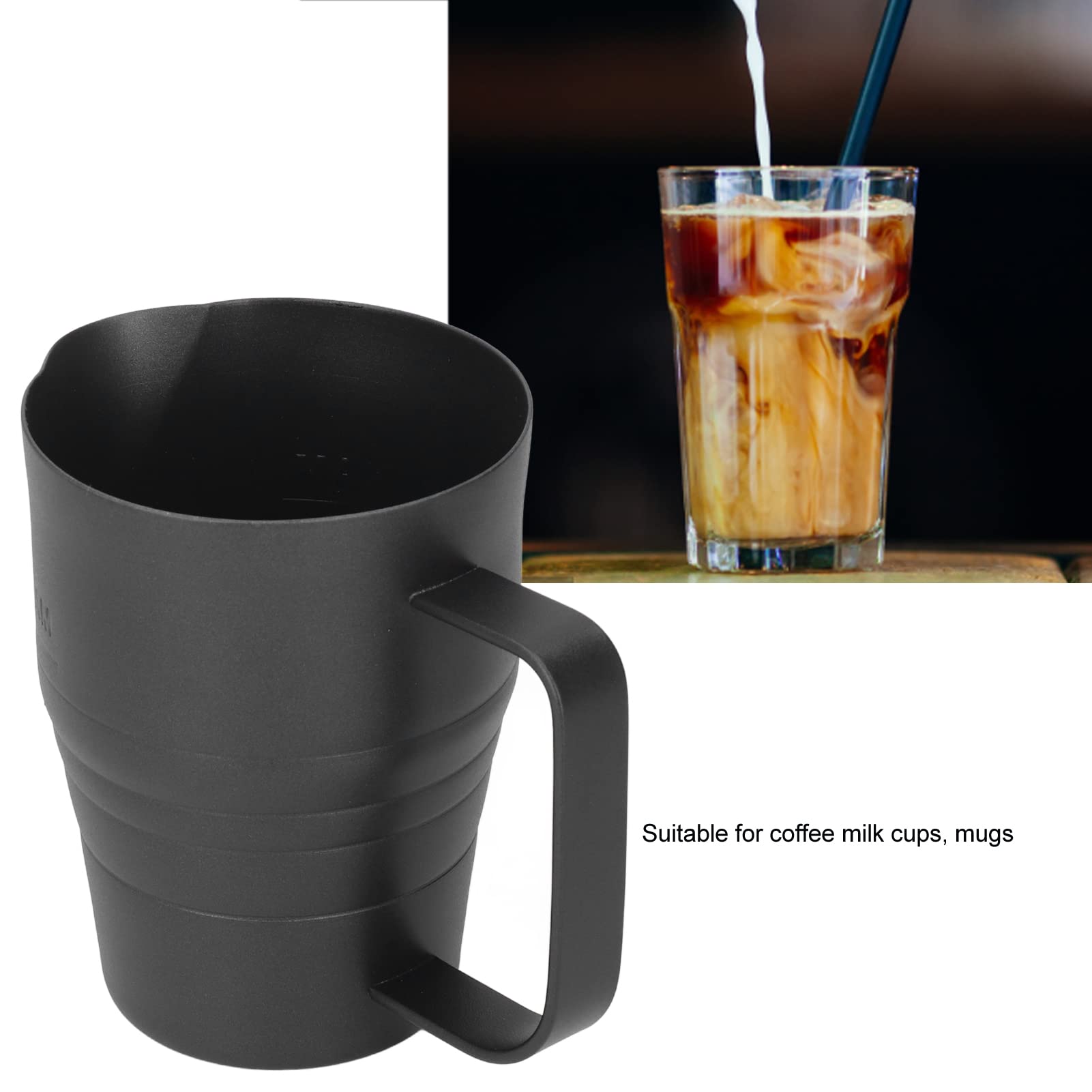Milk Frothing Pitcher, 900ml 304 Stainless Steel Espresso Steaming Pitcher Coffee Machine Accessories