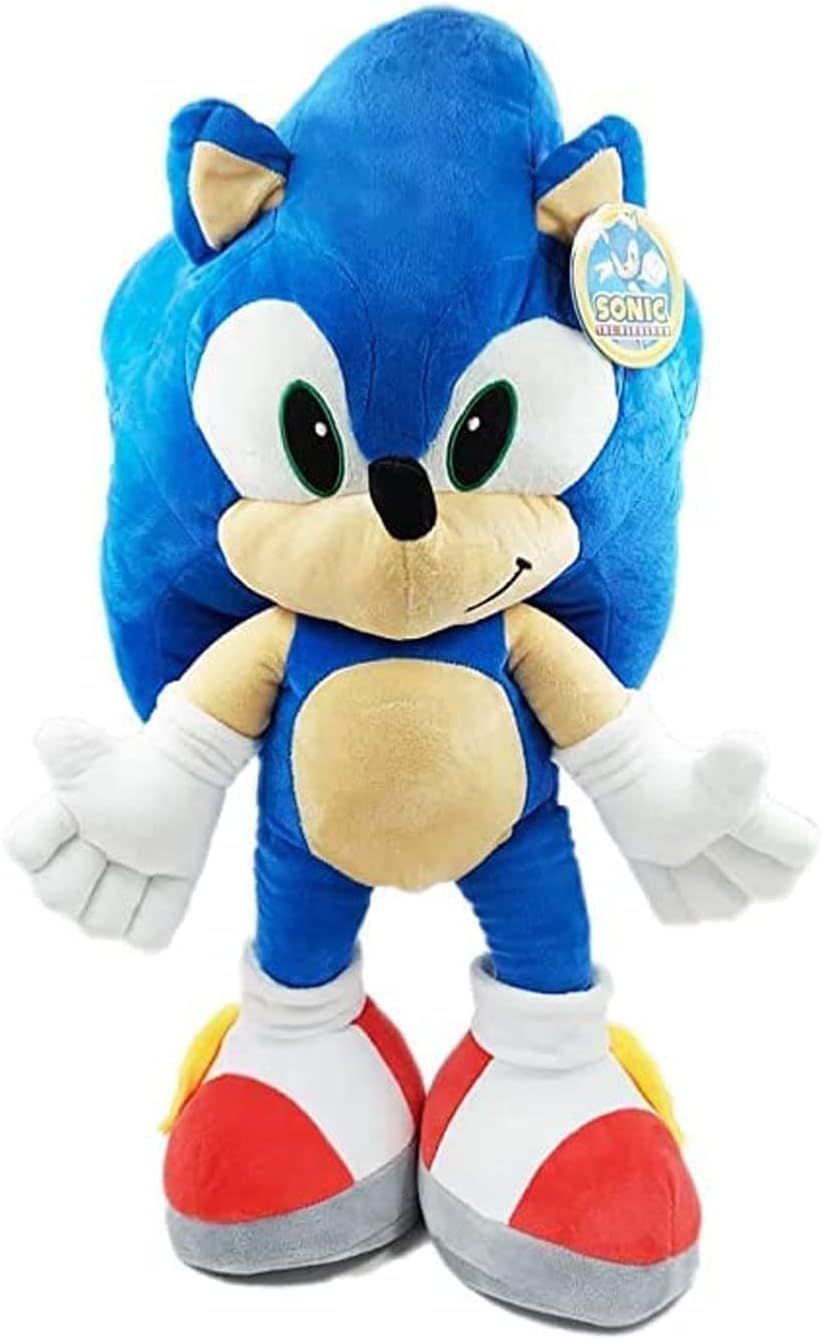 Sonic The Hedgehog Sonic pluszowa figurka oryginalna licencja 80 cm / 31,4" (Sonic pluszowe zwierzątko 80 cm)