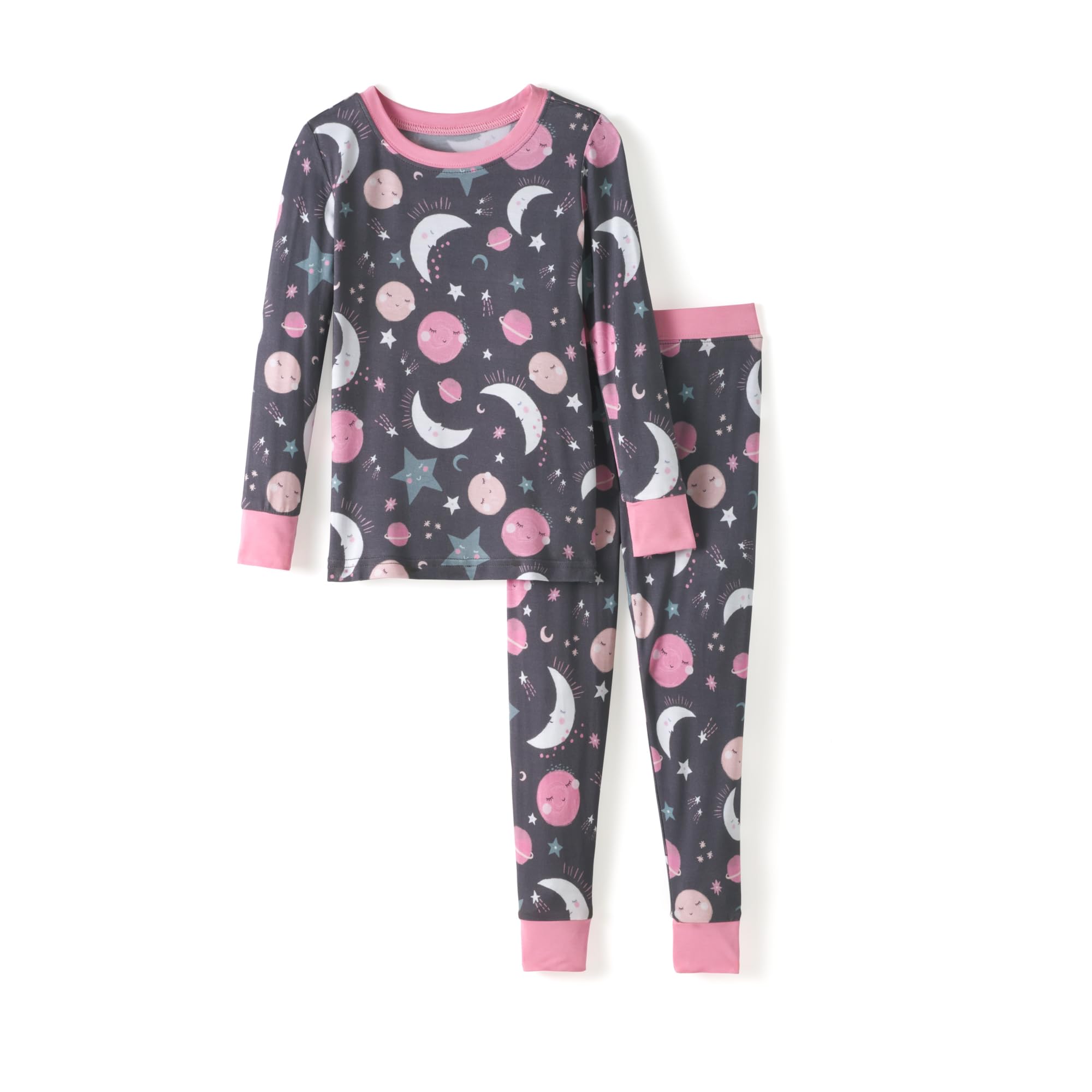 Little Sleepies Two-Piece Pajama Set, Viscose from Bamboo, Toddler Kids PJs