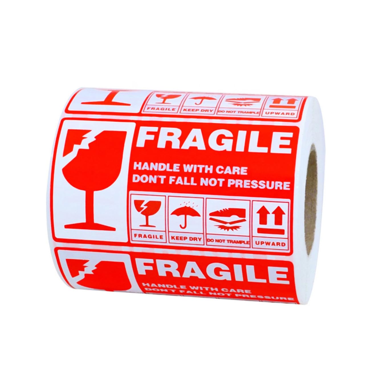 STOBOK 300 Piezas Etiqueta Autoadhesiva Pegatina De Papel Frágil Etiqueta De Precaución Etiqueta De Envío Pegatina De Papel De Embalaje Etiqueta Adhesiva Frágil Papel De Regalo Pegatinas