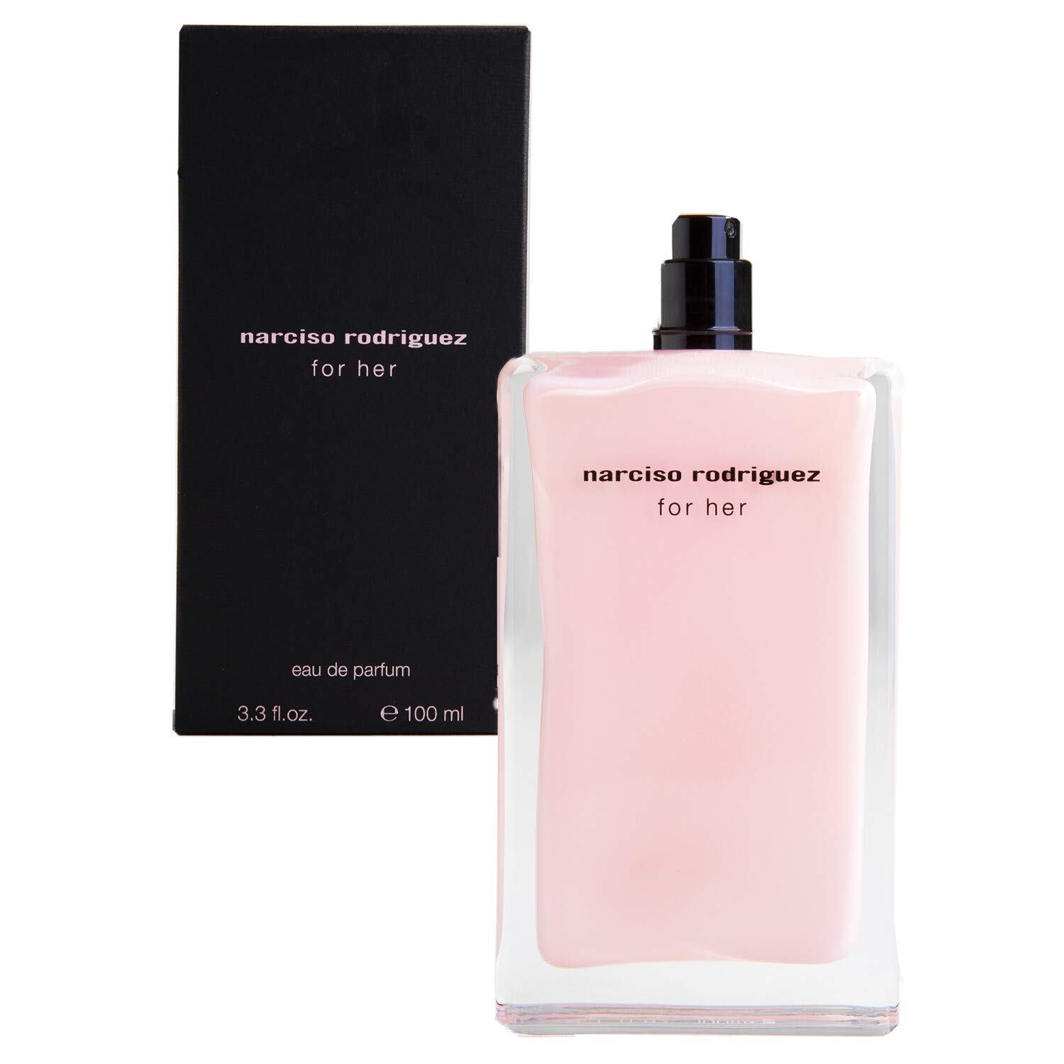 Narciso Rodriguez Eau De Parfum Spray for Women By - 3oz/ 100 Ml, 3fl Oz, Black/Pink, 3.3