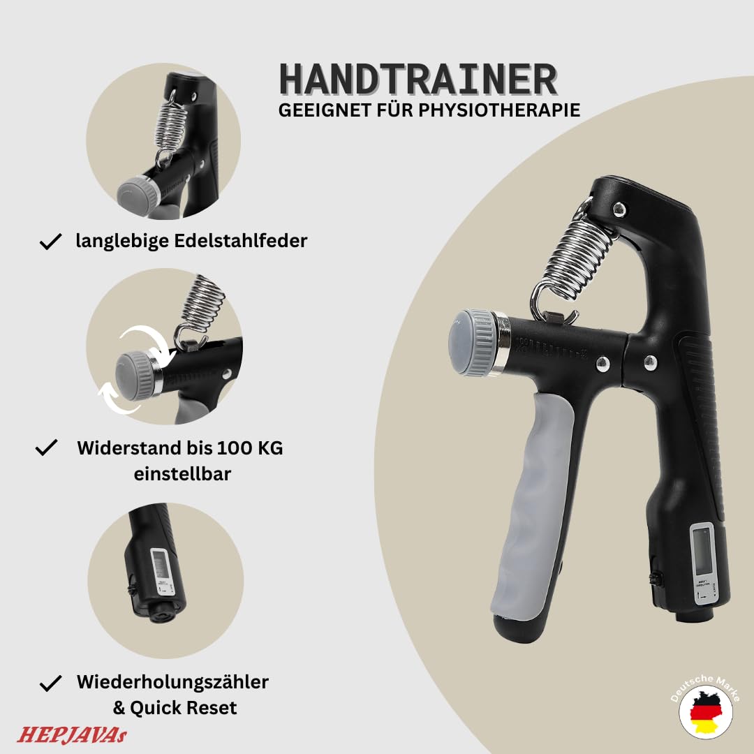 6-in-1 Handtrainer Set – Griffkraft & Unterarmtrainer mit einstellbarem Widerstand, Gyroskop-Ball, Fingerstrecker & Grip Ring – für Sport, Reha, Physiotherapie & Klettern