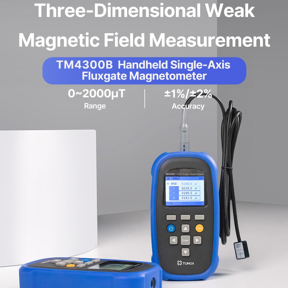 Magnetómetro digital trí-axis TM4300B 1000μT alta precisión miniatura 2