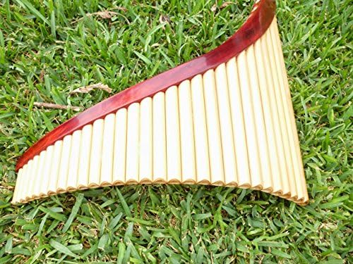 Professional Lupaca Natural Bamboo Pan Flaute 29 Pipes Case Included