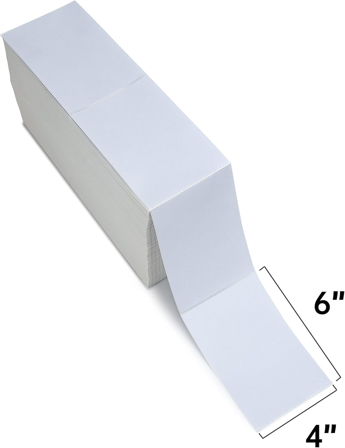 L LIKED 2500 4x6 Thermal Labels Fanfold, Direct Thermal Shipping Labels - Perforated and Strong Adhesive - Image 2
