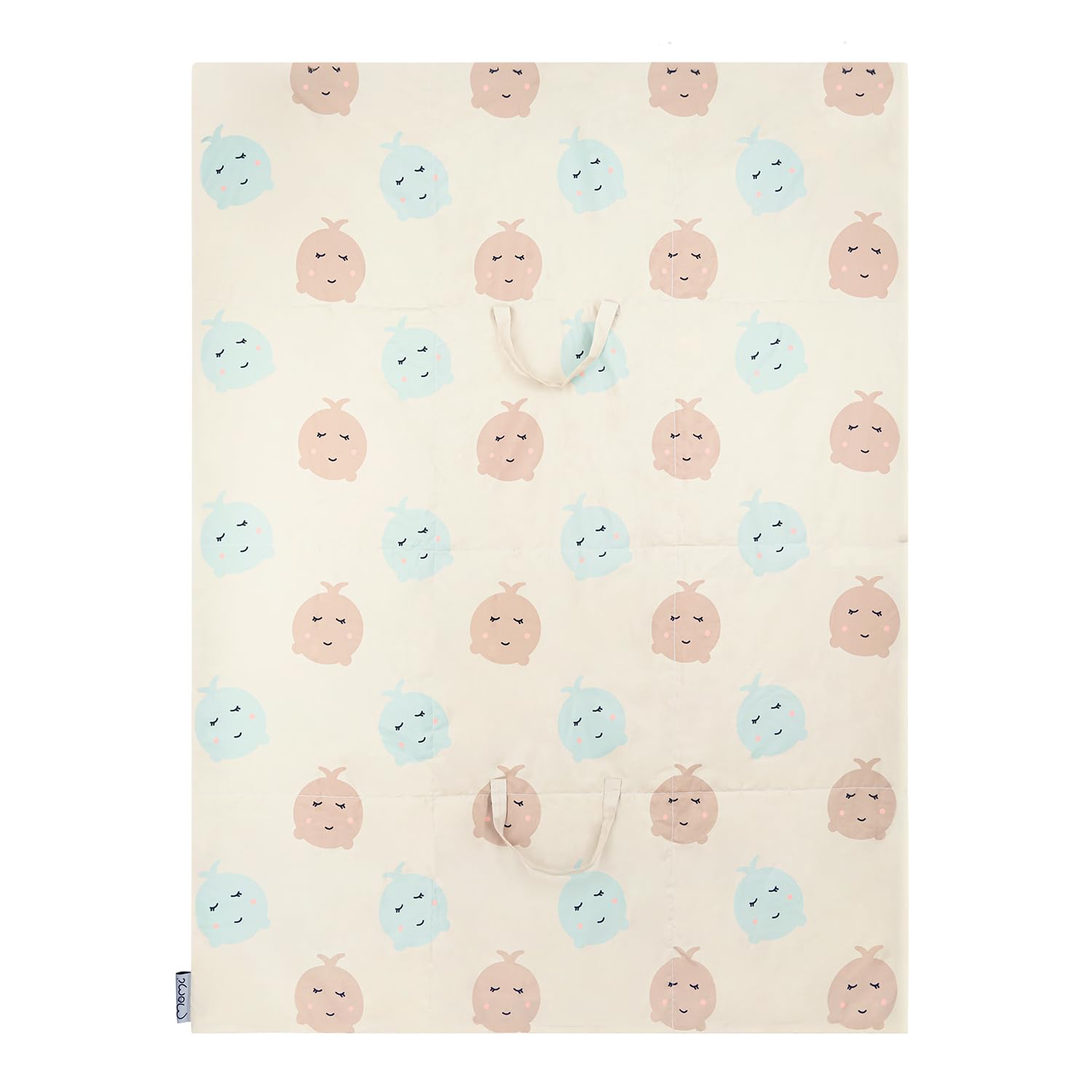 Momi VOLPI Alfombra sensorial para bebés y niños pequeños 120 x 160 cm, Alfombra de Juego y Manta para Gatear para niñas y niños, Plegable en una Bolsa con Asas de Transporte