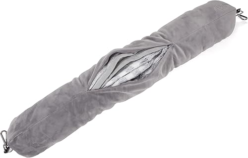 Miniatura 6 de YEPLINS Almohada de viaje rellenable para avión, almohada de cuello rellenable para viajes, almohada de cuello de viaje rellena con ropa, almohada