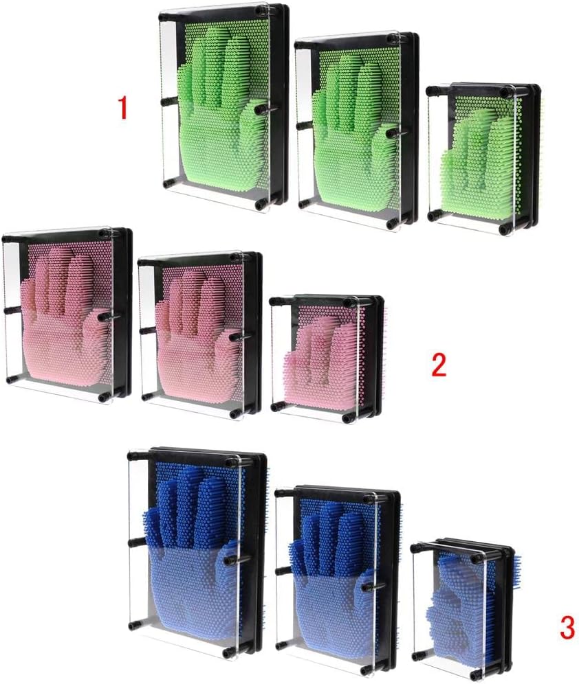 CALANDIS™ 3D Impression Nails Pin Art Sculpture Hand Mold Desk Executive Toy Gadget Gifts â€“Green Big | Other Classic Toys | Classic Toys
