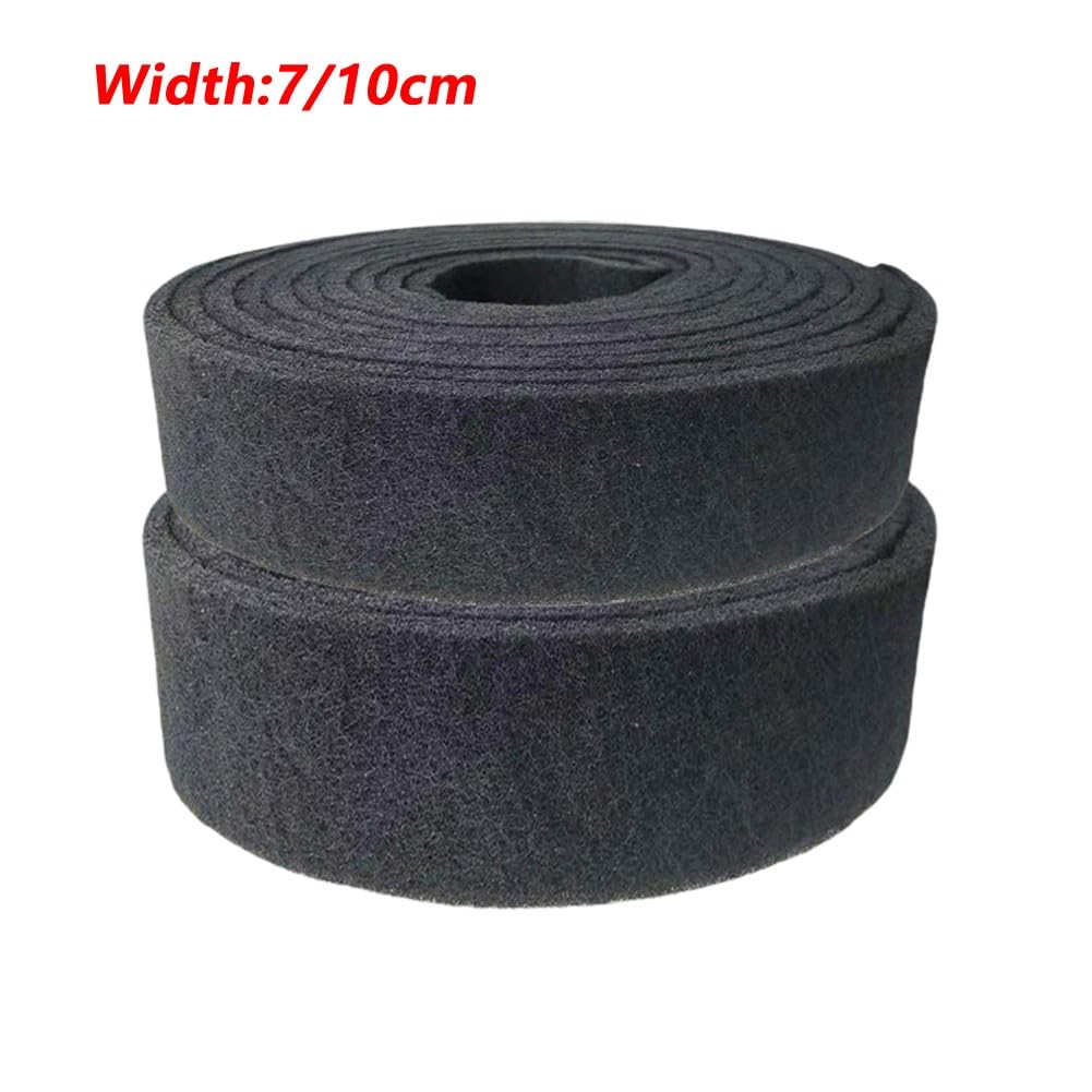 Schmirgel-Scheuerschwamm-Rolle, robuster Nylon-Schrubber für Küchenspülen, Herde und Fliesenböden, hochtemperaturbeständiger Reinigungsstreifen, 6 m, Grau
