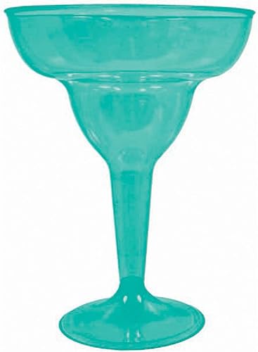 Colores surtidos de Fiesta Cinco De Mayo vajilla divertida, vasos de margarita de plástico 8oz, 20 unidades