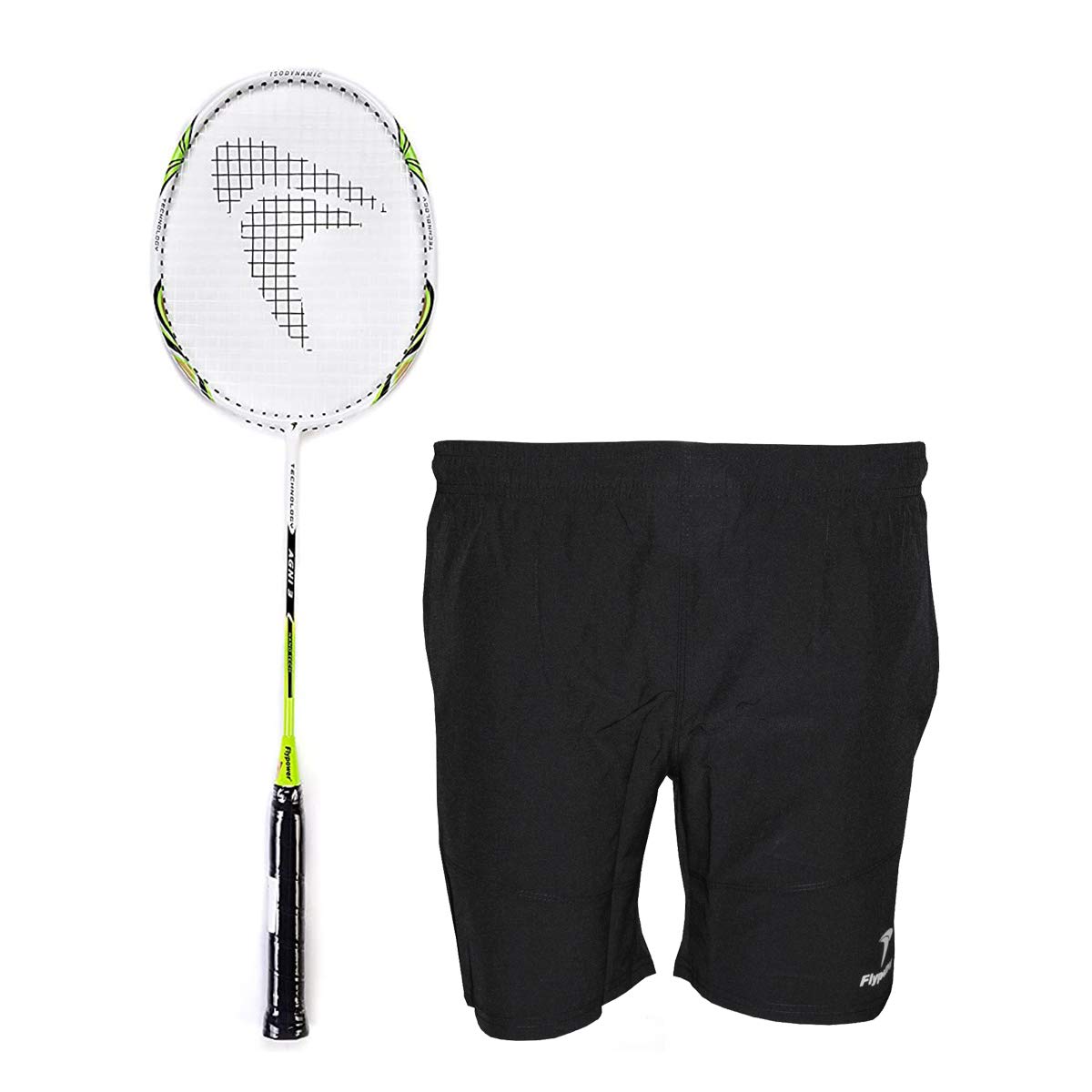 Flypower Badminton Racket Agni 3 with NS Shorts Black Size S-picture-23
