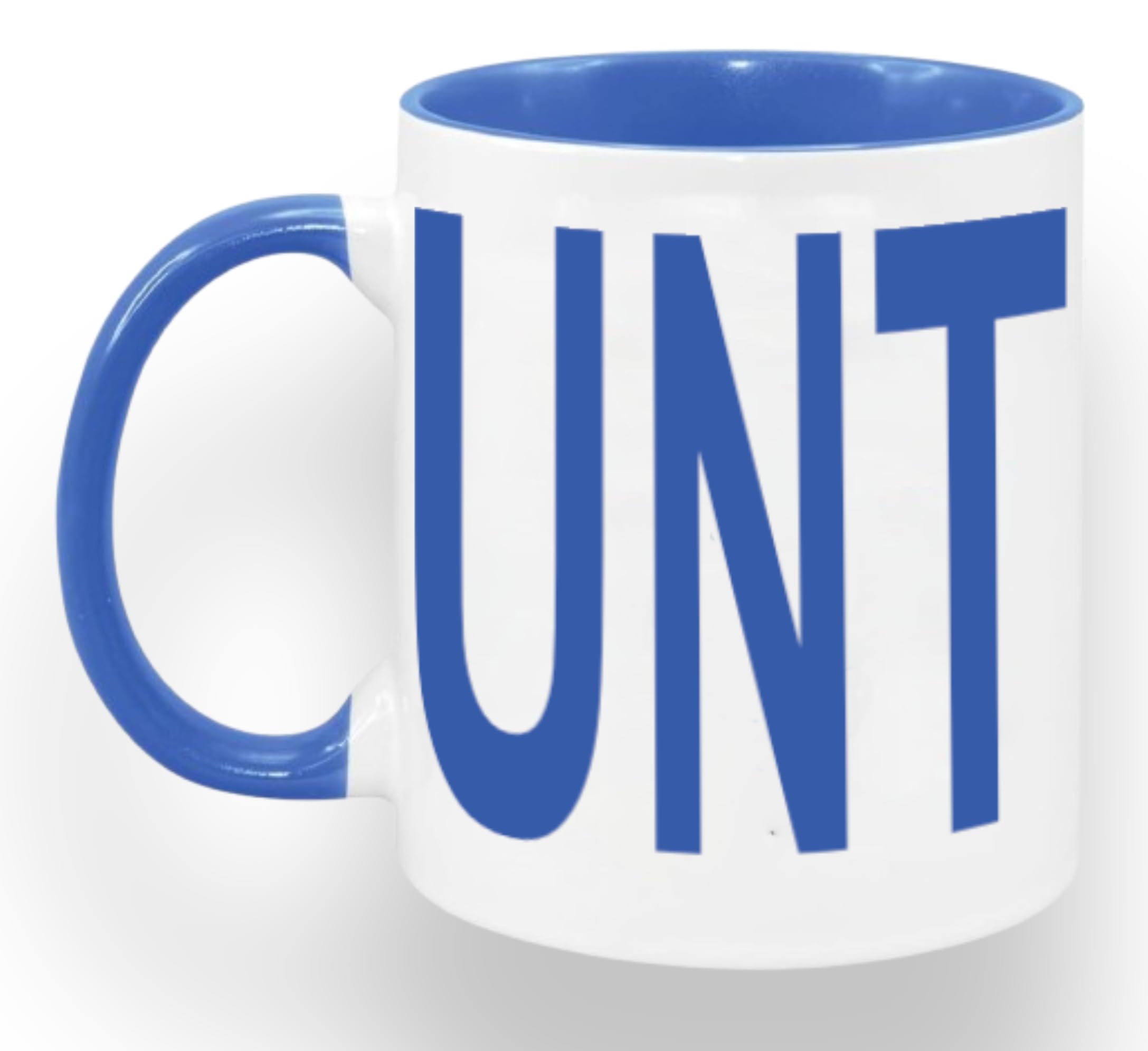 EKAM Funny Hilarious Mug - Humorous Novelty Gift for Friends, Colleagues, Birthday, Secret Santa & Office Pranks - Vibrant Color - 11oz Ceramic Coffee Cup (Blue Mug)