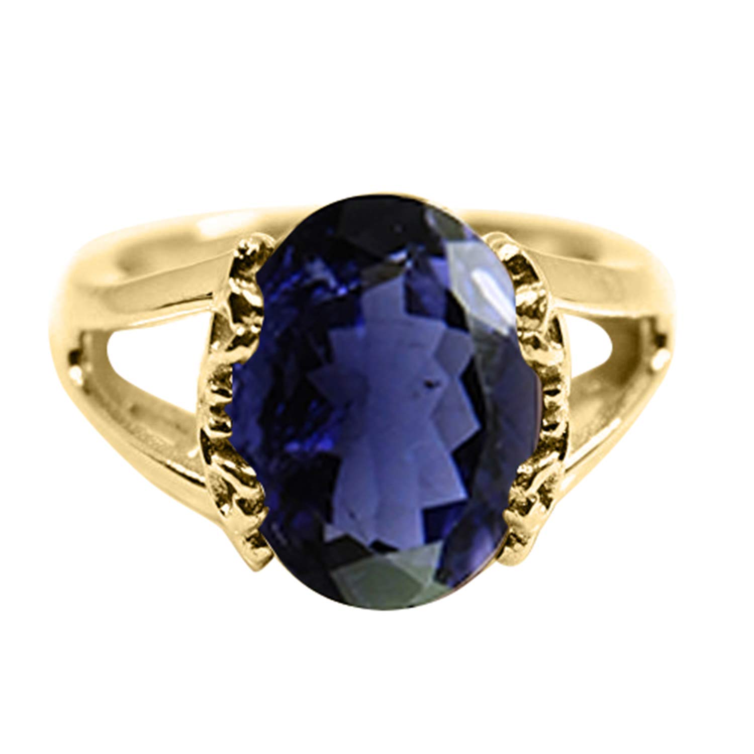 55Carat Choose Your Color Genuine Stone Ring 18K Gold Plated Oval Handmade Jewellery for Gift Sizes 4-13