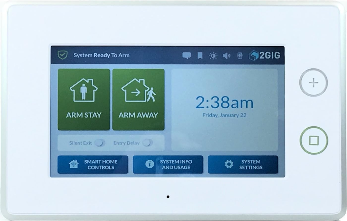2GIG Technologies 2GIG-SP1-GC3 Fully Featured Secondary Touchscreen