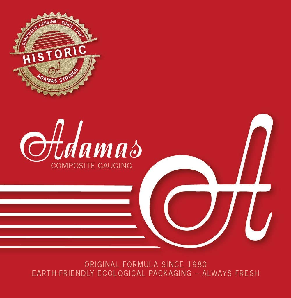 AdamasStrings Set for Acoustic Guitar Historic Reissue Phosphor Bronze Solid Brass Ball End Extra Light .010-.047