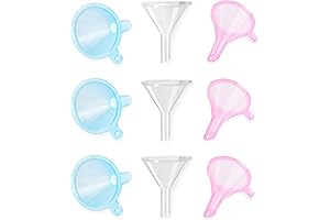 Versatile and Comprehensive 9-Piece Cosmetic Container and Funnel Set