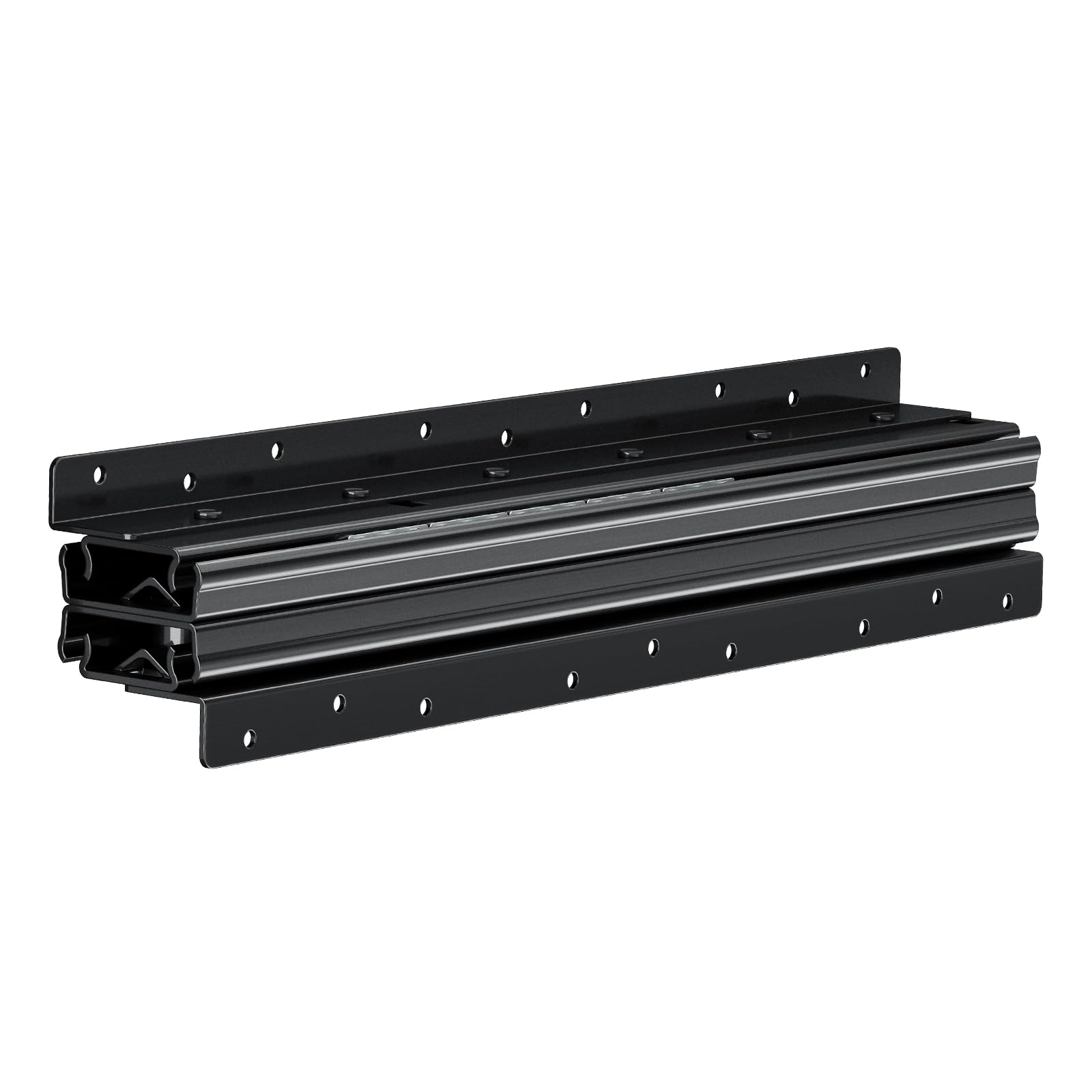VEVOR Guide per Cassetti Sottotop, Guide per Mobili Sottoscala con Cuscinetti a Sfera a Estensione Completa, Capacità 117 kg, Guide Resistenti, per Sostituzione, Nero 400 mm, 1 Paio