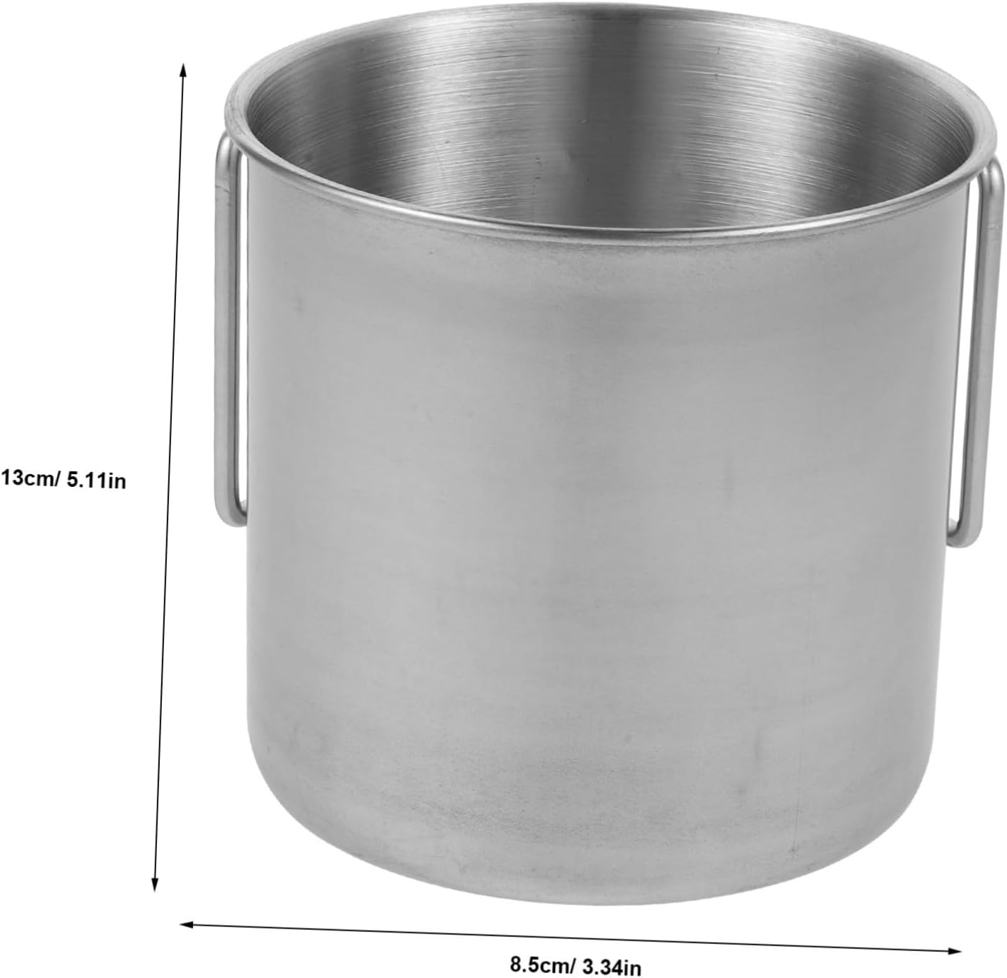 KICHOUSE Camping Mug Stainless Steel Outdoor Drinking Cup Handle for Beer Coffee Juice Lightweight and Portable Mug for Camping and Picnics