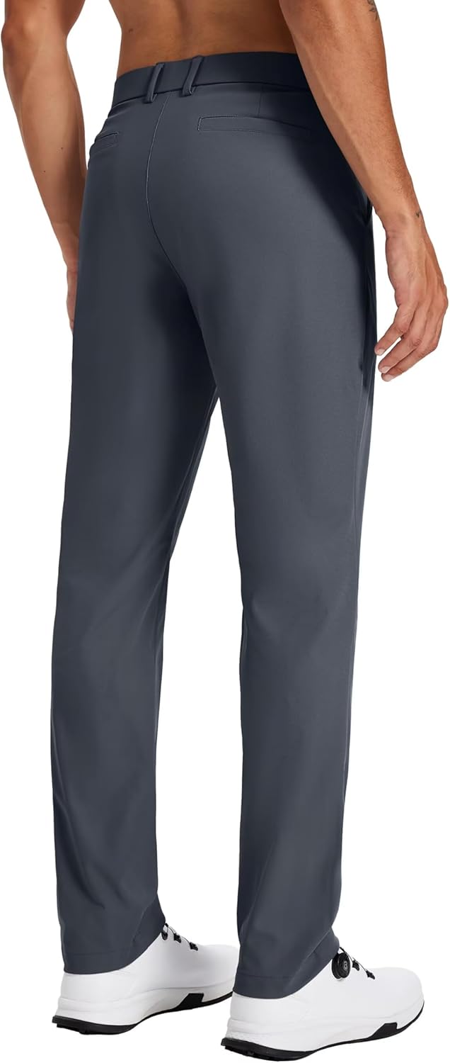 Tyhengta Men's Golf Pants 30"/32"/34" Lightweight Comfy Stretch Work Dress Pants - Image 2