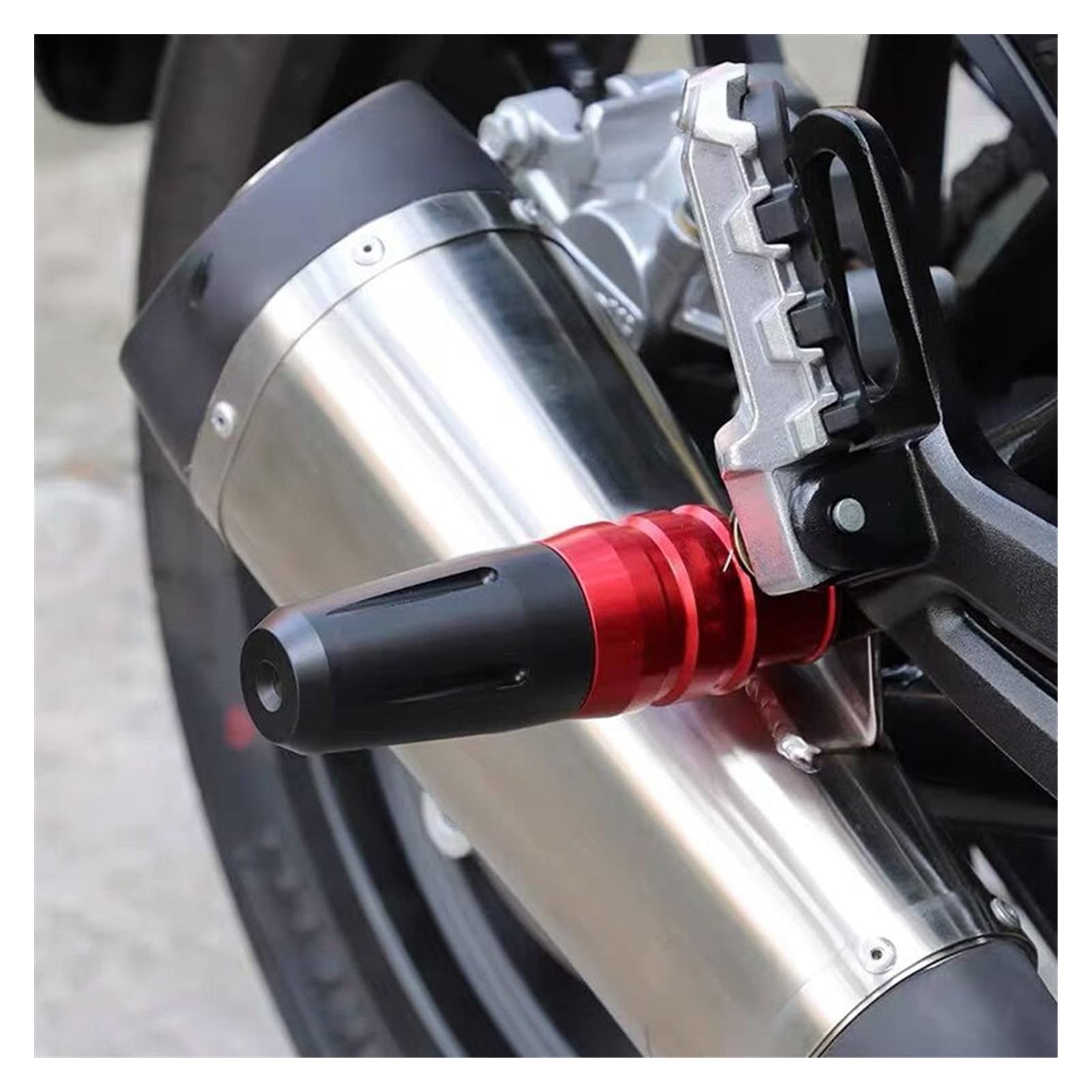 Ochrona przed upadkiem motocykla Dla SUZUKI GSX-S750 GSX-S1000 GSXS750 GSXS1000 GSX1300R HAYABUSA Motocykl CNC Rama Crash Pady Wydechowy Suwaki Ochraniacz Na Wypadek Awarii (Kolor : Tytan)