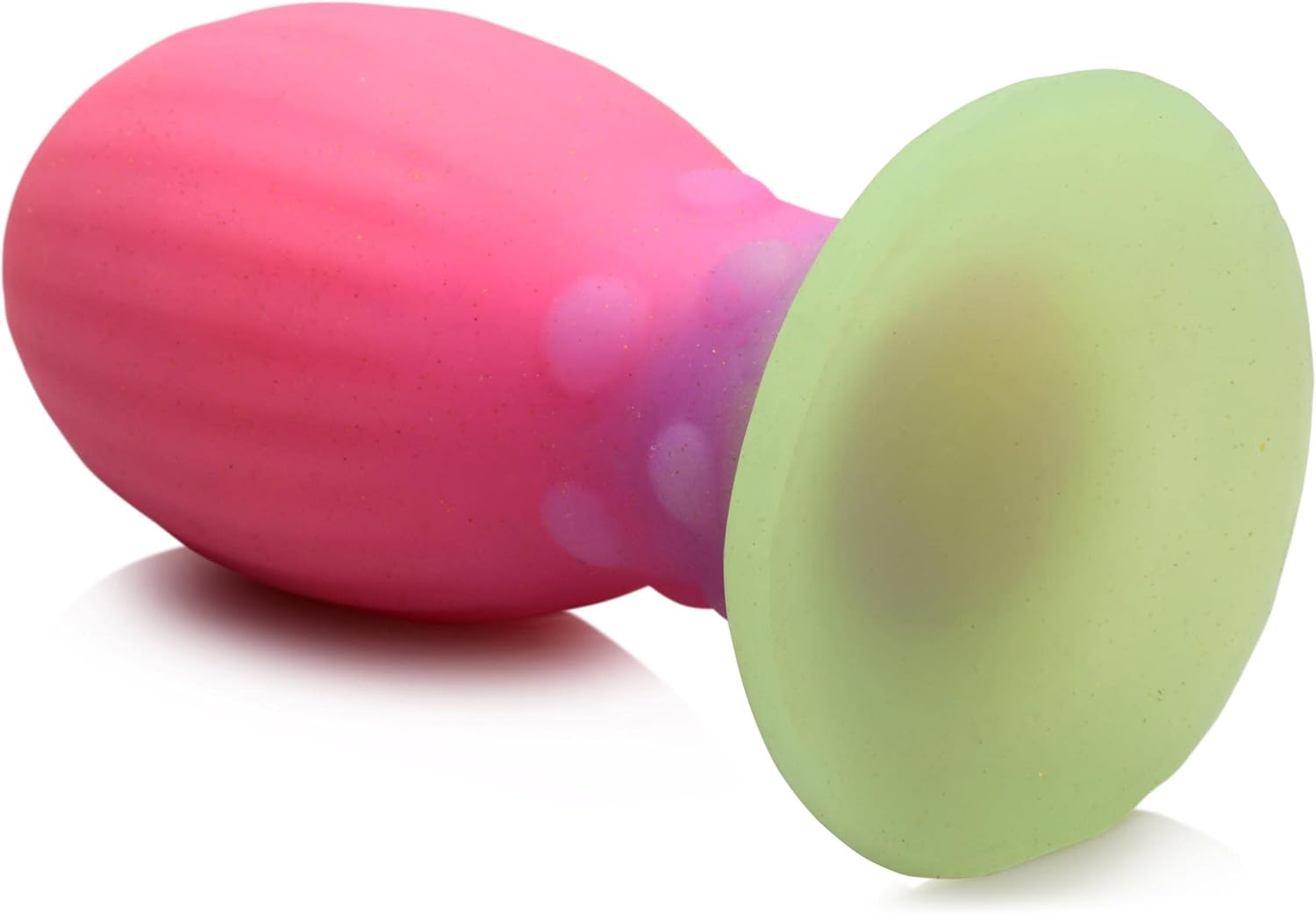 CREATURE COCKS Xeno Egg Glow in the Dark Premium Silicone Egg Adult Sex Toy for Women Men & Couples. Roleplay Egg with Strong Suction Cup and Textured Sides for Stimulation. Large