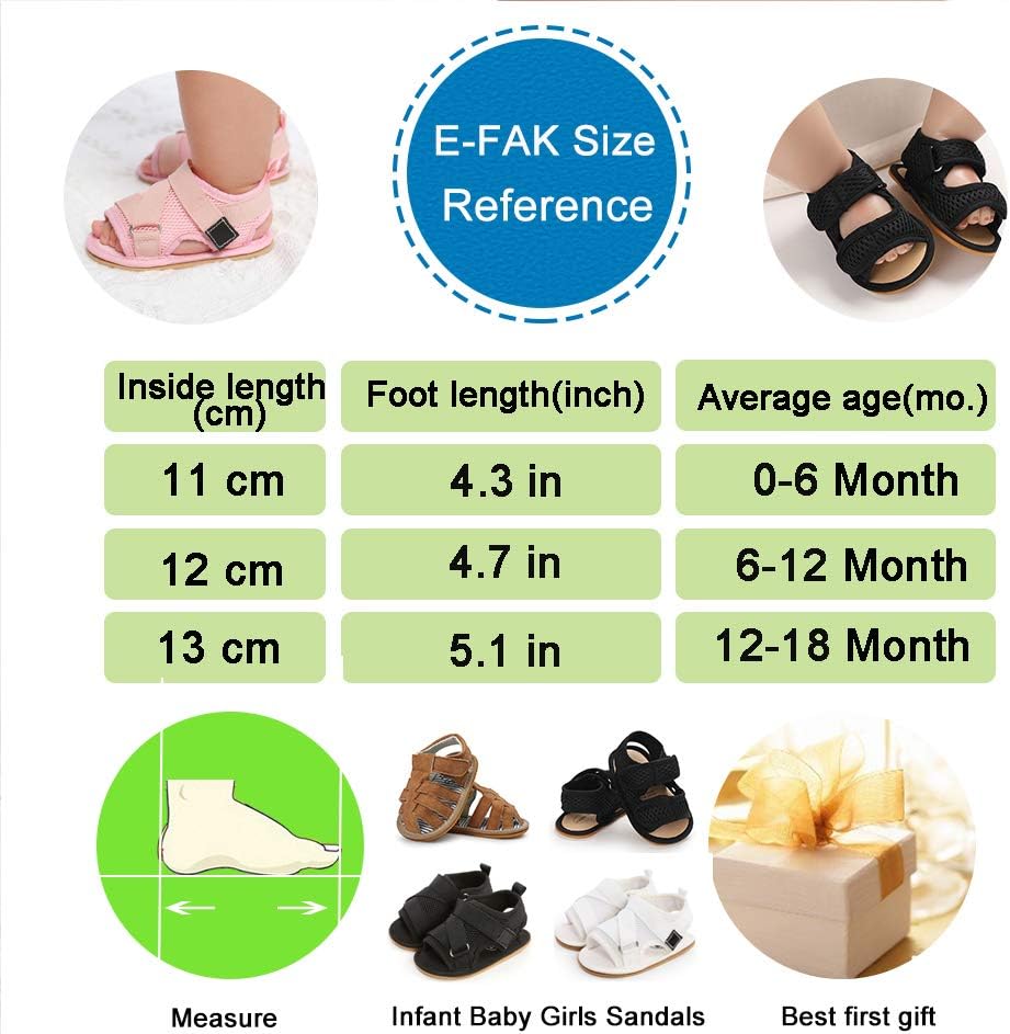 E-FAK Baby Boys Girls Summer Sandals Outdoor Beach Anti-Slip Rubber Soft Sole Newborn Toddler First Walker Shoes 0-18 Months - Image 6