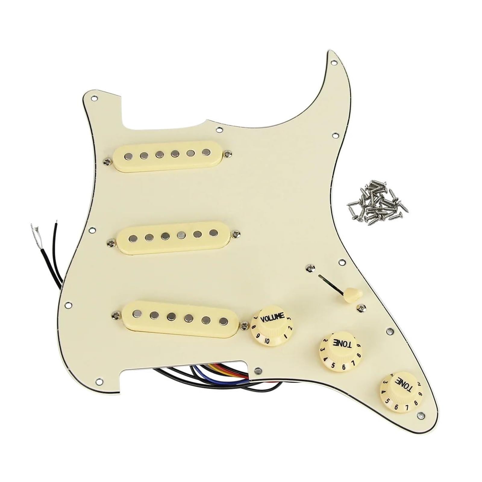 Pickup Per Battipenna Per Chitarra Elettrica Plettro Per Chitarra Precablato Alnico 5 A 3 Strati