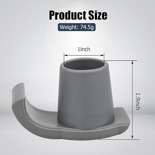 Miniatura 7 de Walker - Juego de 2 patines de esquí universales de repuesto de 1 pulgada para caminantes médicos, paquete de 2