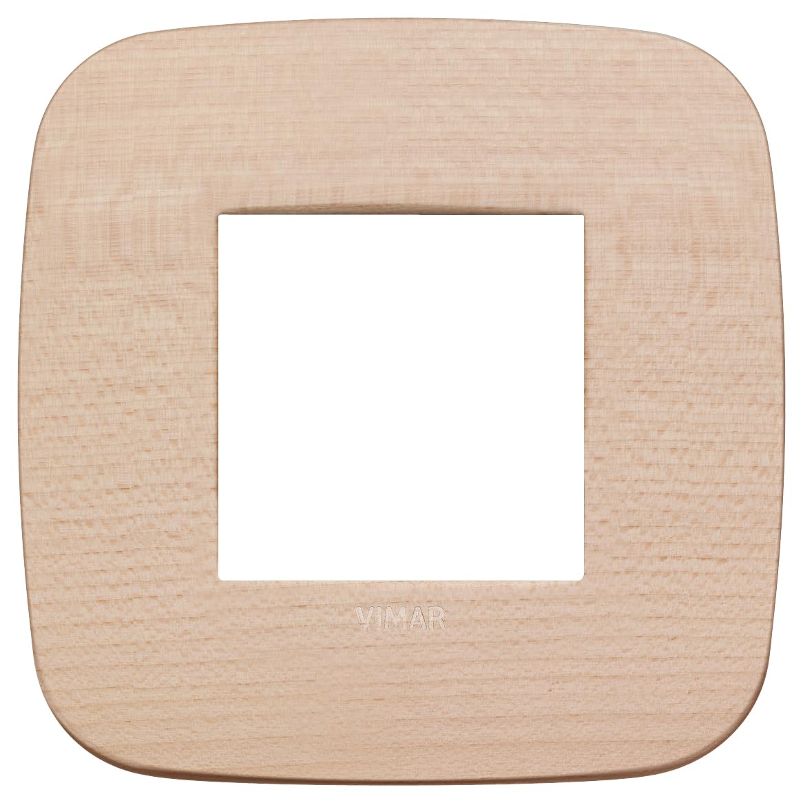 Vimar 19672.53 ArkÉ Placca Round A 2 Moduli, In Legno Naturale, Dimensioni 9.54 X 9.45 X 0.85 Cm, Acero - 4