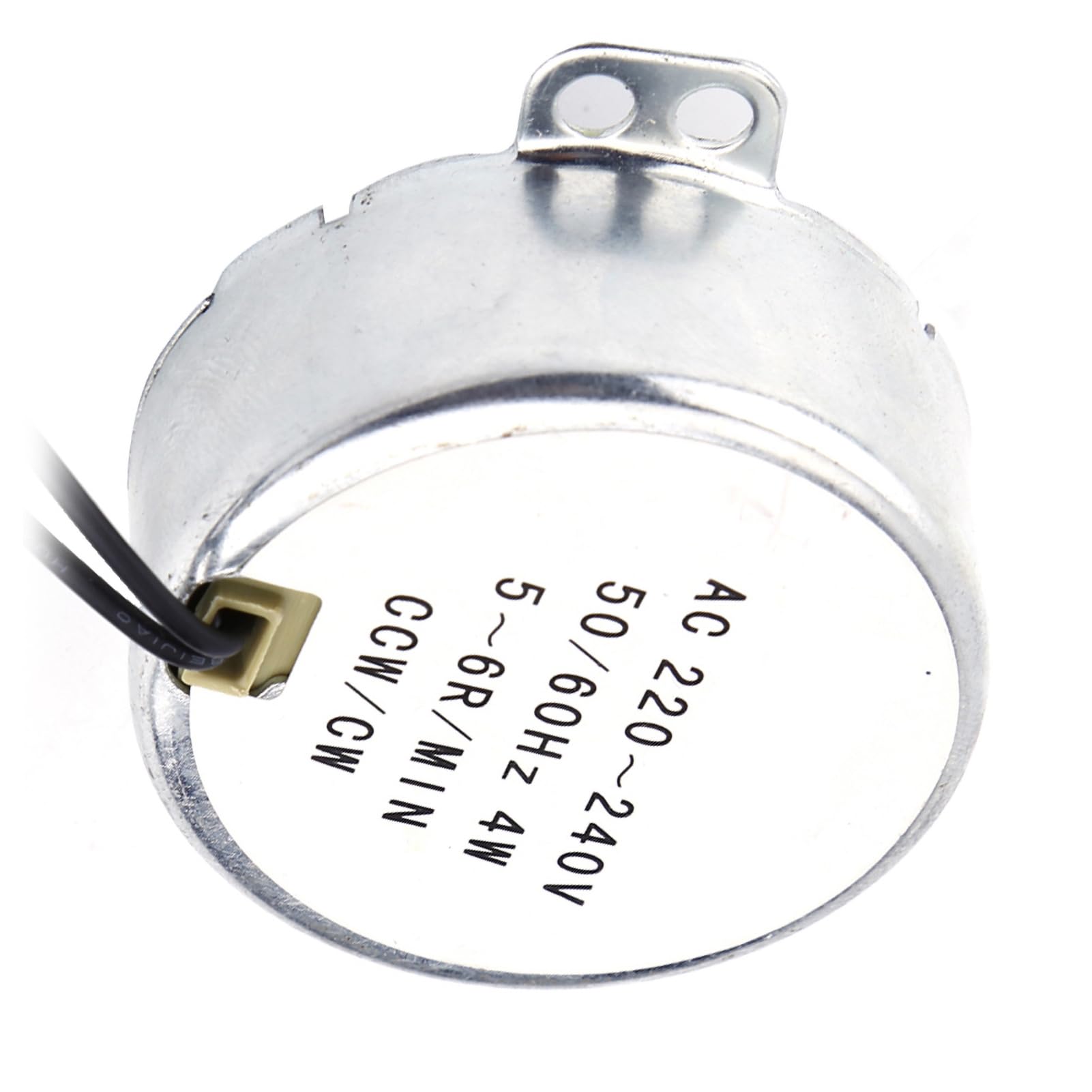 1 Motor Síncrono 220-240V AC Motorreductor 4W con Gran Par y Bajo Consumo Rotación CW/CCW (5-6RPM)