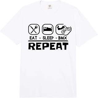BMX Bike Eat Sleep Bicycles Cycling Biking Race BMX Comfort Colors Adult Heavyweight T-Shirt