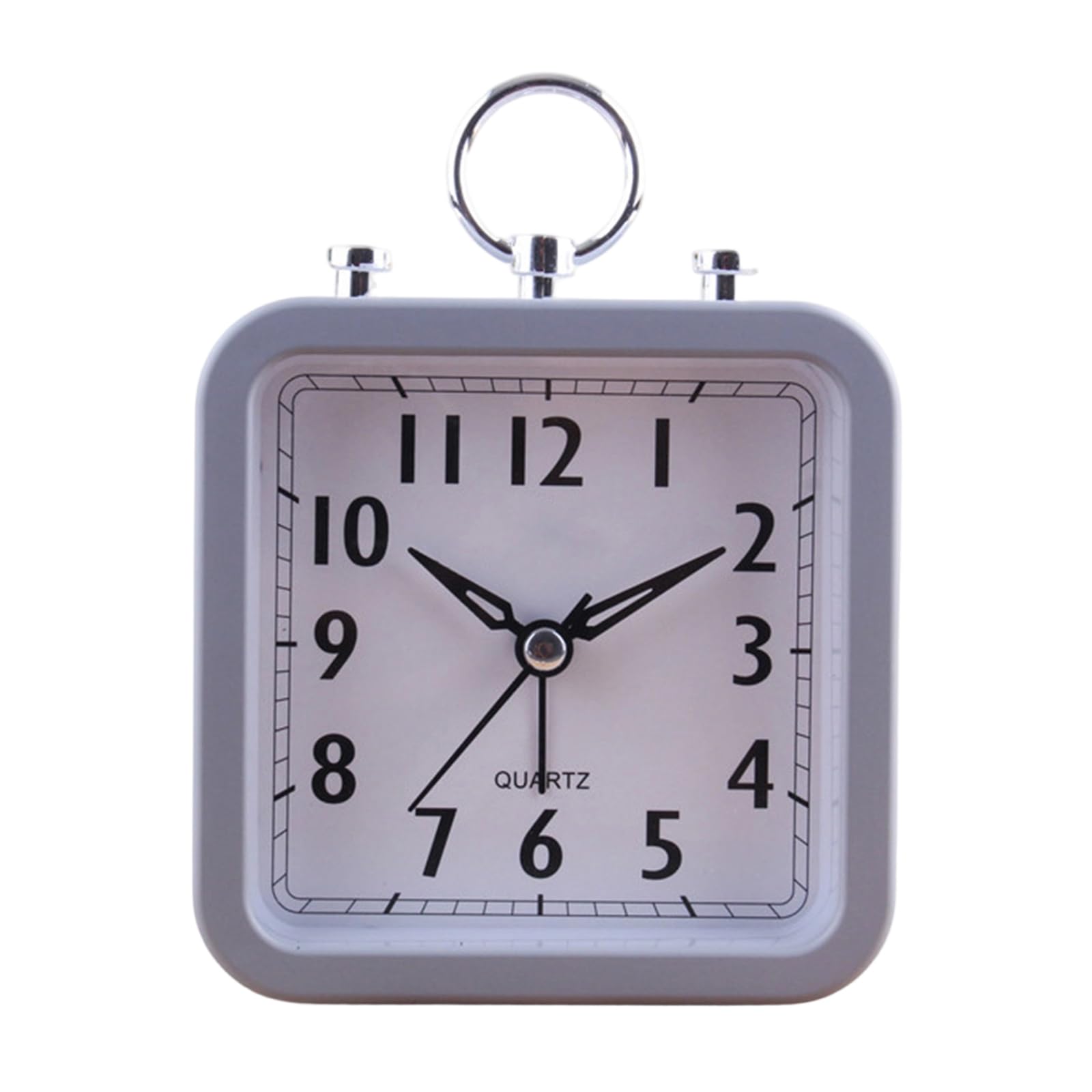 Woedpez Quiet Analog Alarm Clock Lightweight and Easy to Read Table for Desk Nightstand or Travel Retro Desk Small