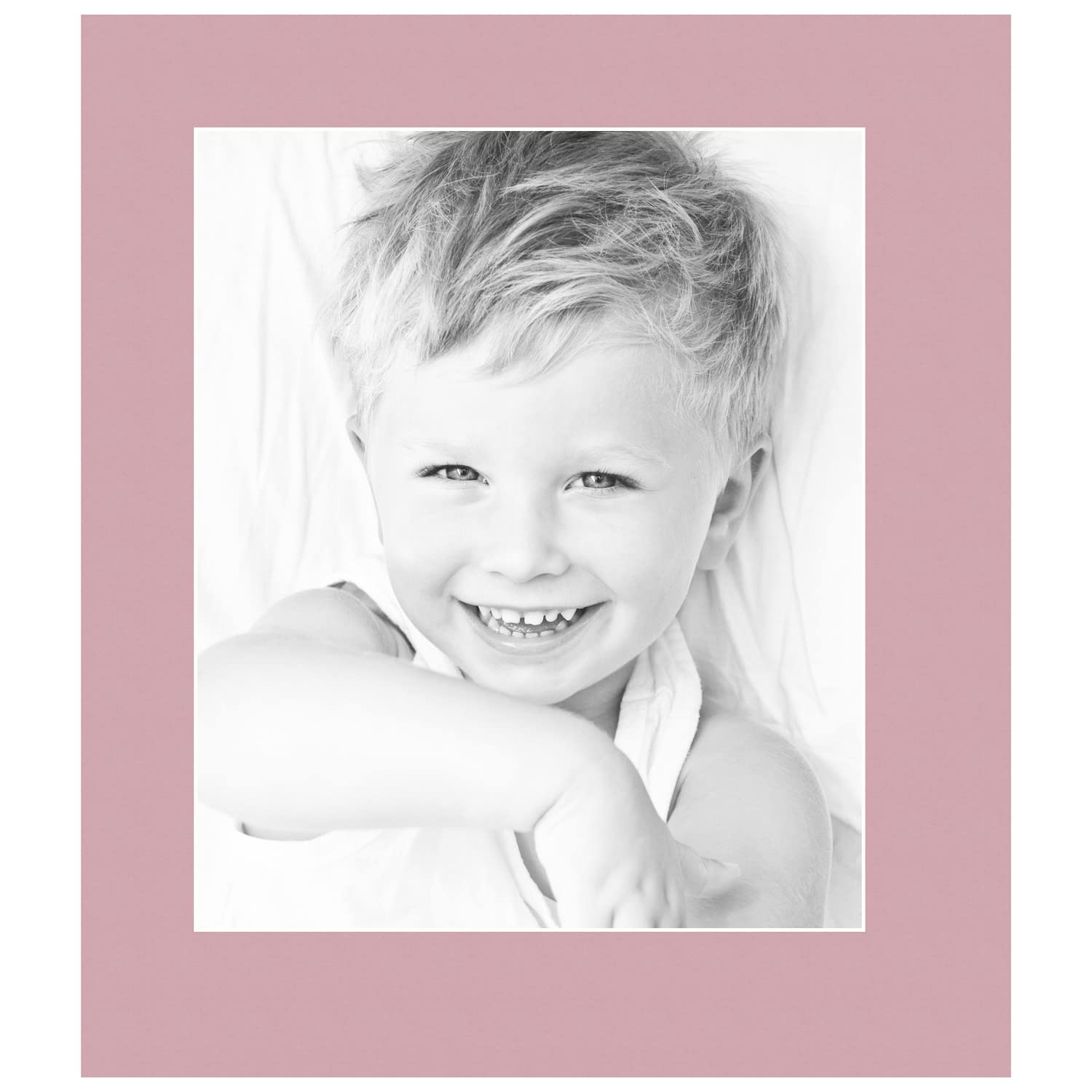 10x12 Soft Pink / Seashell Custom Mat for Picture Frame with 6x8 opening size (Mat Only, Frame NOT Included)