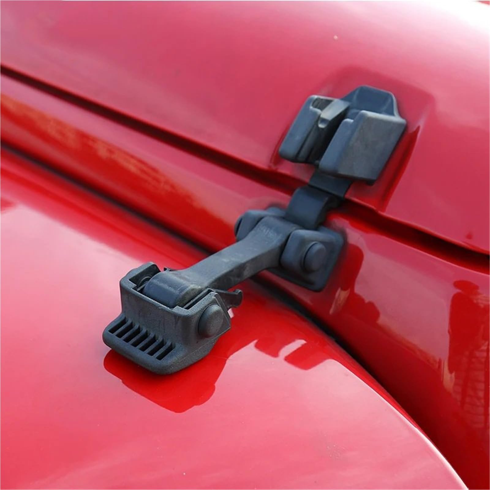 Maska silnika, zatrzask maski, pasuje do Jeep Wrangler 2007-2017 ABS, oryginalna czarna, zamek maski, pasuje do zamków maski samochodu Jeep Wrangler