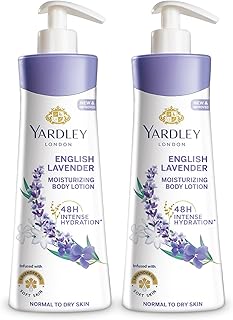Yardley London English Lavender Moisturizing Body Lotion, Germ Shield, 400ml [350ml +50ml Free] (Pack of 2)-image-48