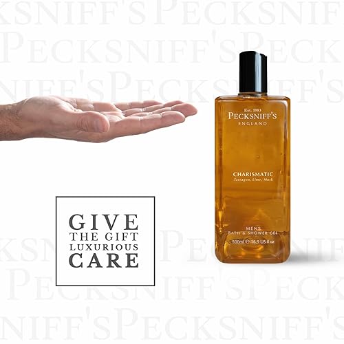 Miniatura 7 de Pecksniff's Gel de baño y ducha hidratante de lujo para hombre  Gel de ducha limpiador prémium para hombres  Gel de ducha cautivador Fougere Accord