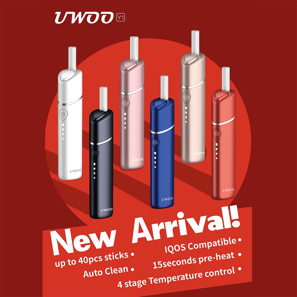 UWOO Y1 Tobacco Heater Starter Set, Multiple Color Options Heat-not-Burn  Device, 3200mAh Big Battery, One Button Setting, 15 Seconds Preheat, 4  Level Temp, Auto Clean (Blue): Amazon.co.uk: Electronics & Photo