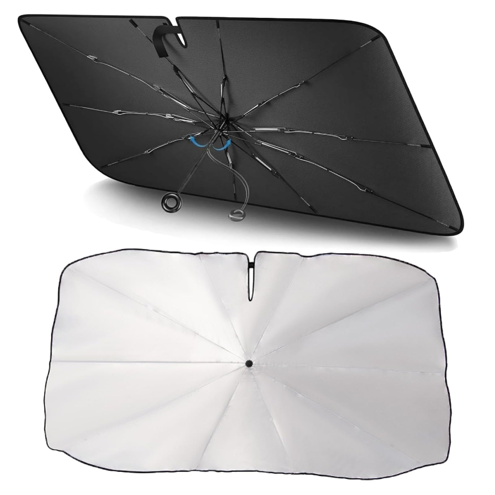 TKNMGHULZ For Chery EBRO S800 PHEV Car Windscreen Sun Shade Umbrella, Foldable Car Front Window Sun Blind, Max UV Heat Blocker Visor Protector