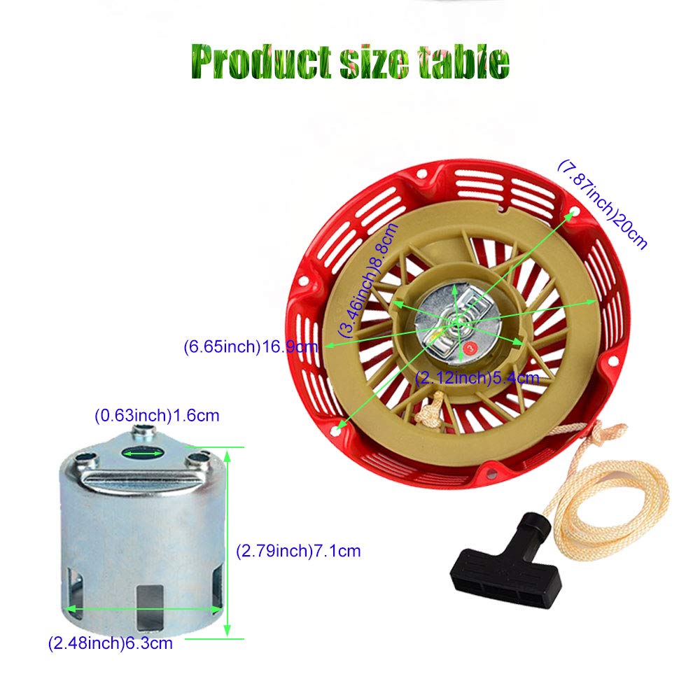 Fellers Small Engines Recoil Starter For Honda GX100 Engine – Replaces 28400-Z0D-V02ZA, 28400-Z0D-V03ZA